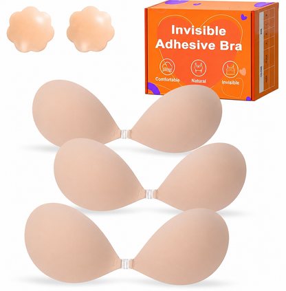 Flaunt Any Outfit with Seamless, Invisible Push-Up Lift Bra!
