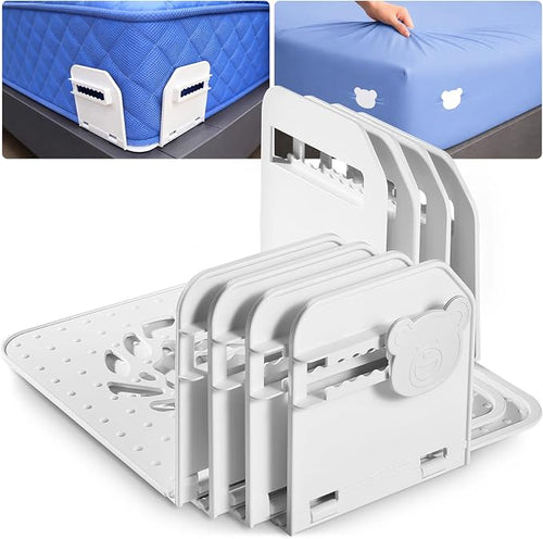 🎁 BUY 1 GET 1 FREE - Never-Slip Bed Sheet Holder: Keep Fitted Sheets Tight All Night Without Lifting Your Mattress