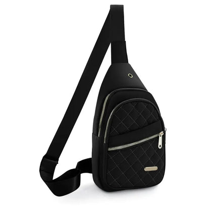 Ultra-Lightweight Quilted Sling Bag with Anti-Theft Pockets