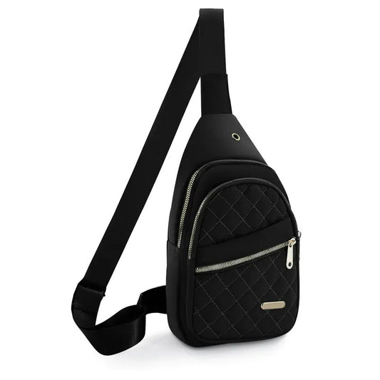 Ultra-Lightweight Quilted Sling Bag with Anti-Theft Pockets