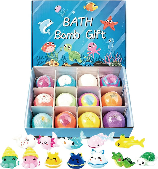 Magic Rainbow Bath Bombs with Surprise Toy Inside