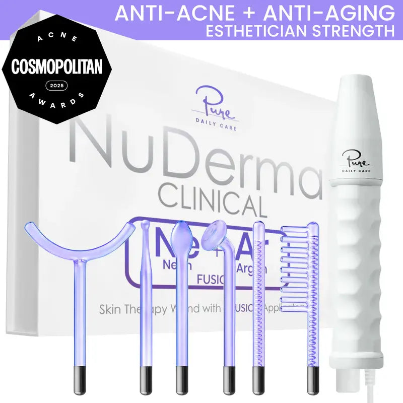 High Frequency Facial Wand - Professional Skin Therapy Device For Clearer, Smoother-Looking Skin