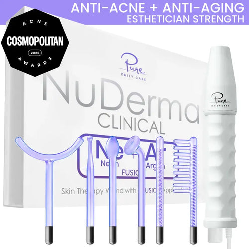 High Frequency Facial Wand - Professional Skin Therapy Device For Clearer, Smoother-Looking Skin