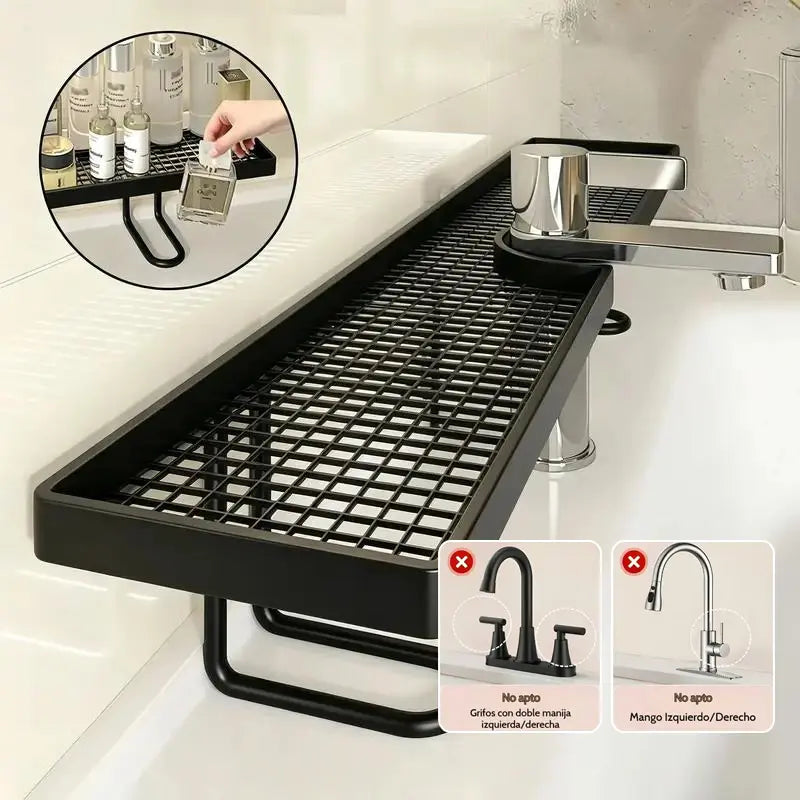 No-Drill Over-the-Faucet Storage Shelf for Instant Countertop Organization