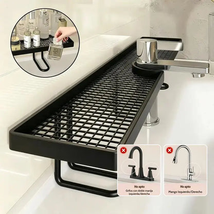 No-Drill Over-the-Faucet Storage Shelf for Instant Countertop Organization