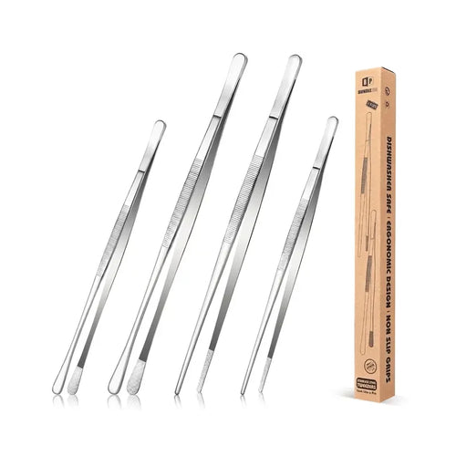 Precision Culinary Tweezer Tongs Set for Effortless Cooking & Plating