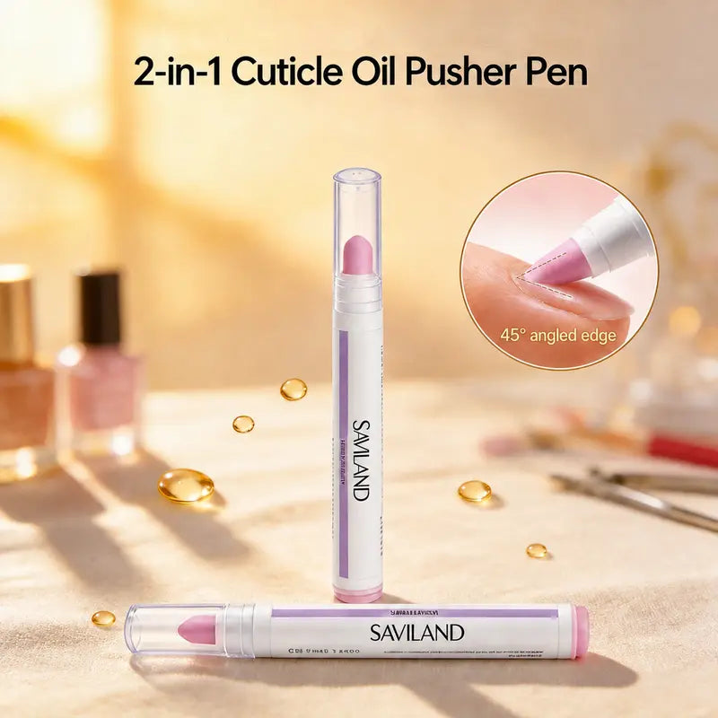 2-in-1 Precision Quartz Cuticle Remover & Nourishing Oil Pen