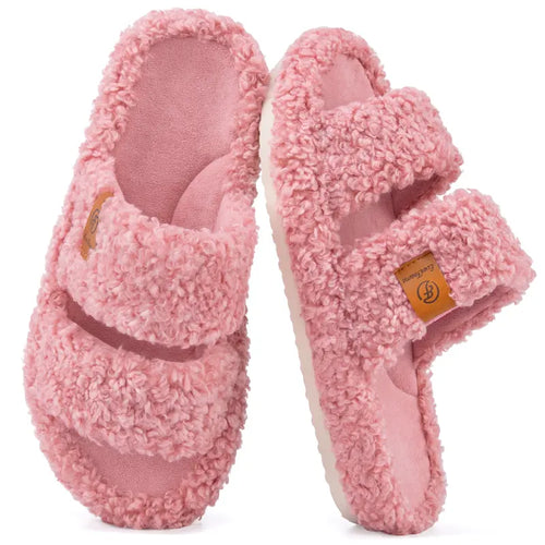 Ultra-Soft Memory Foam Open-Toe Slippers