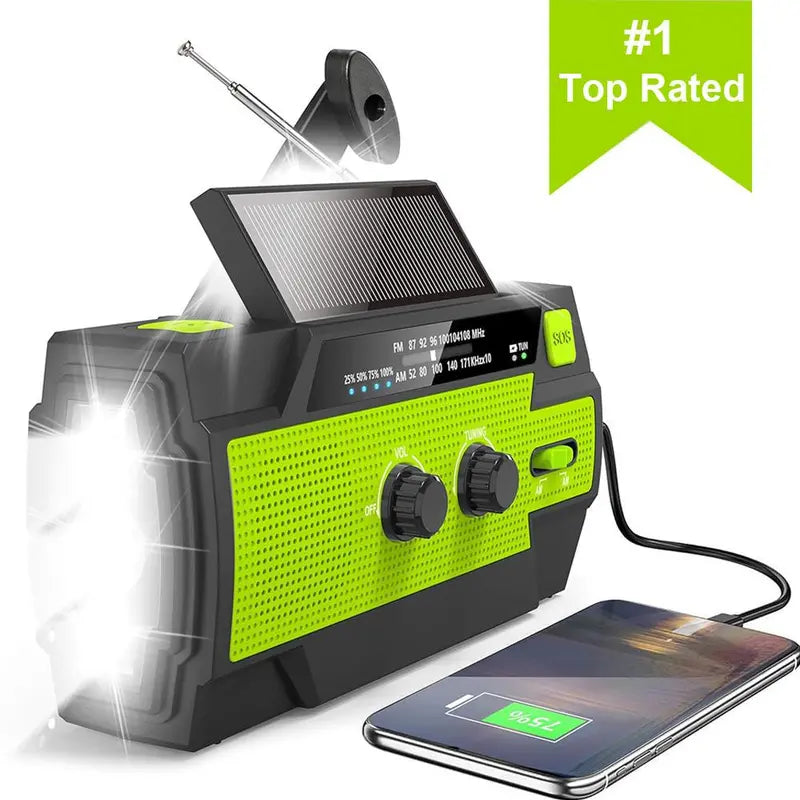 Never Lose Power: #1 Rated 4-in-1 Solar Emergency Radio