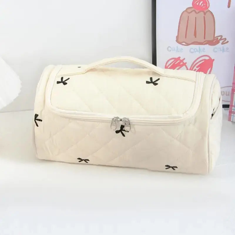 All-in-One Quilted Travel Case for Hair Tools & Cosmetics