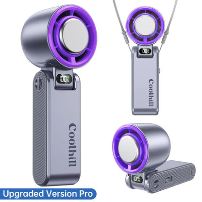 Portable Turbo Cooling Fan - 199-Speed Adjustable Airflow For Instant Personal Cooling Anywhere
