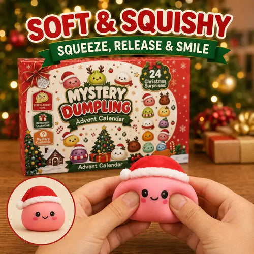 24-Day Holiday Mystery Dumpling Advent Calendar With Soft Stress-Relief Squishies