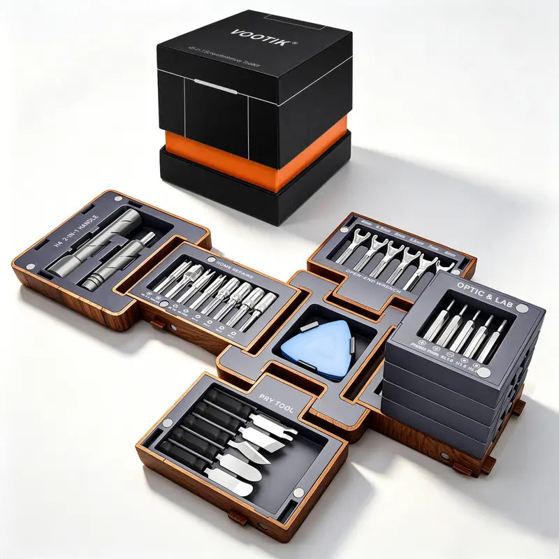 55-In-1 Precision Magnetic Screwdriver Set with Foldable Storage Box