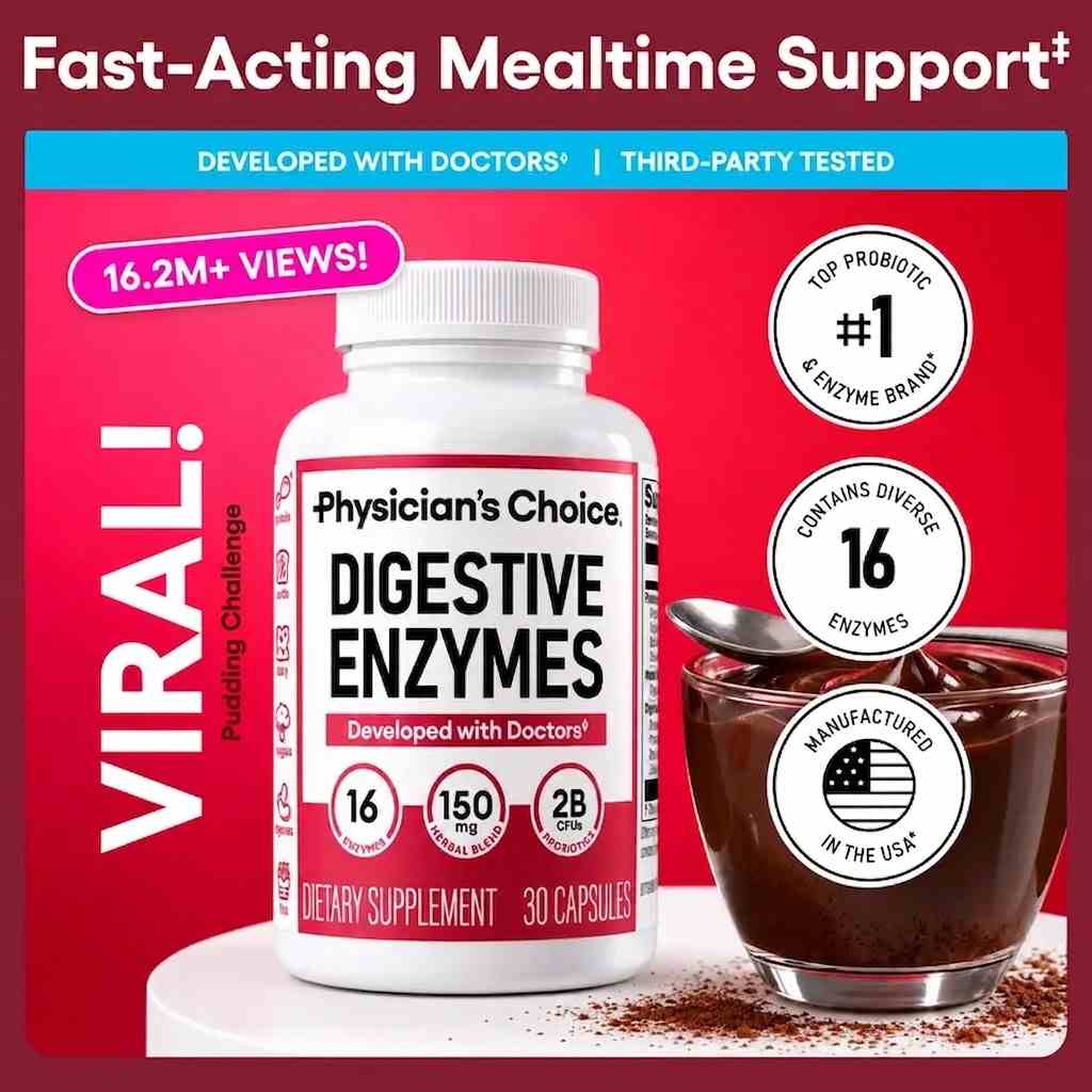 Fast-Acting Digestive Enzymes for Instant Bloat Relief & Gut Health