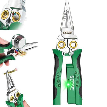 The Ultimate 8-in-1 Wire Stripper Pliers: Strip, Split & Wind Automatically In Seconds!