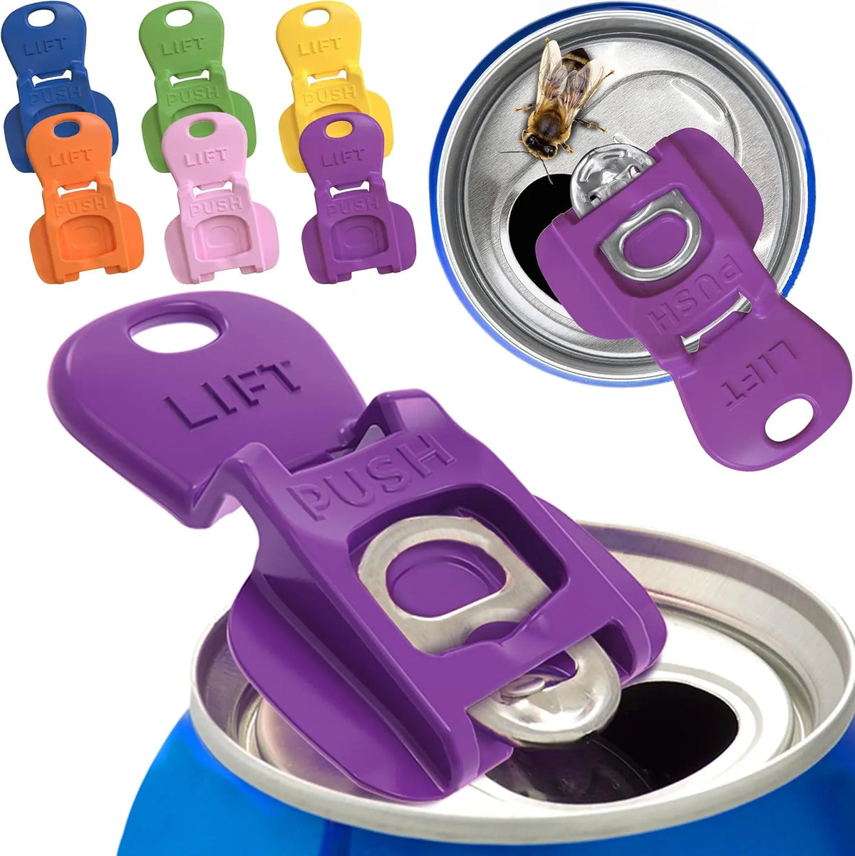 Universal Can Protector Caps & Easy Pull Tab Opener