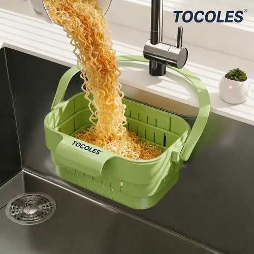 Foldable Kitchen Sink Strainer Basket for Quick Food Catching
