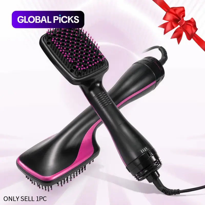 One-Step Hair Dryer Brush & Straightener Styler