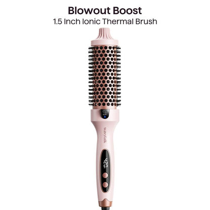 Salon-Quality Thermal Blowout Brush for Instant Volume & Frizz-Free Shine