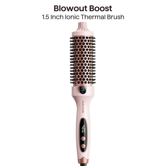 Salon-Quality Thermal Blowout Brush for Instant Volume & Frizz-Free Shine