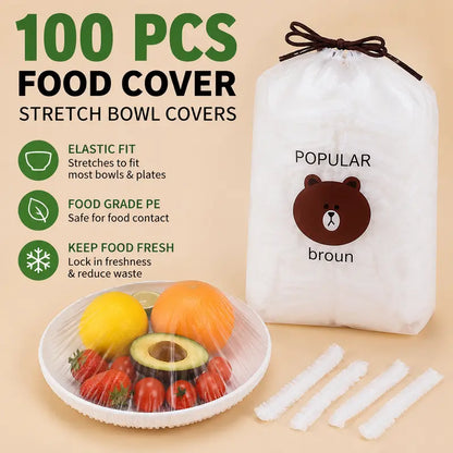 Ultra-Elastic Reusable Food Covers - Instant Freshness For Any Dish