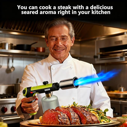 Heavy-Duty Propane Torch with One-Touch Max Turbo Fire Button
