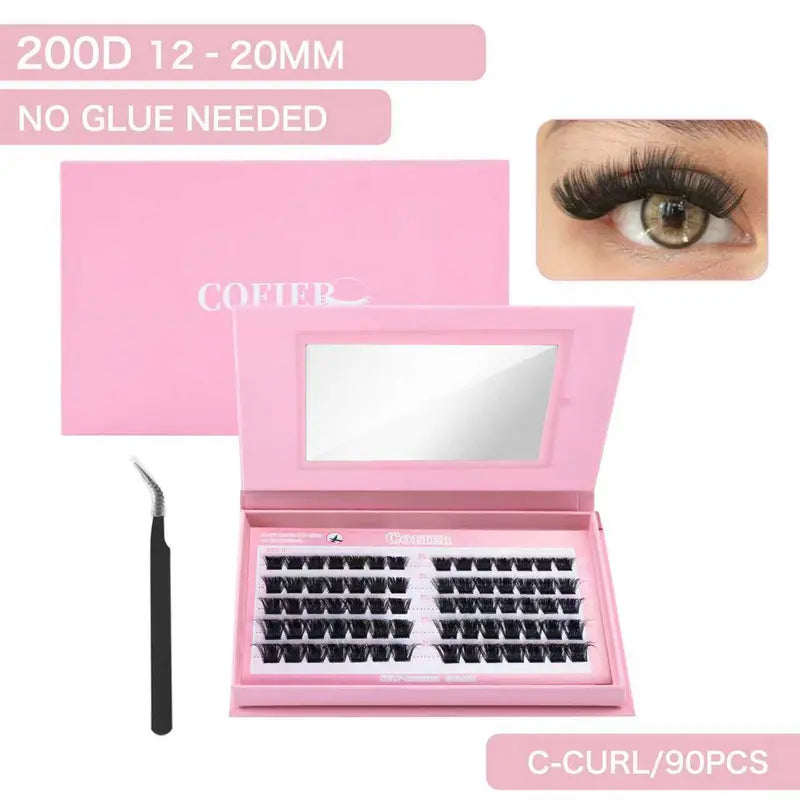 Salon-Quality Lash Extensions at Home in Seconds with Ultra-Light Glue-Free Clusters