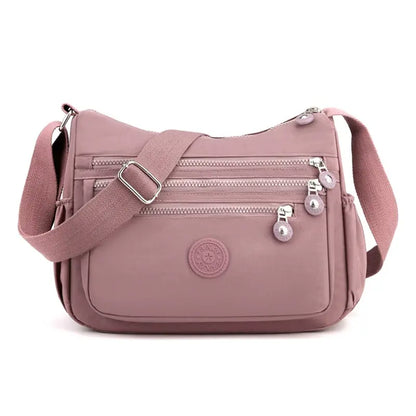 Waterproof Multi-Pocket Crossbody Bag with Ultra-Light Everyday Capacity