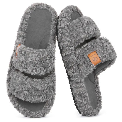 Ultra-Soft Memory Foam Open-Toe Slippers