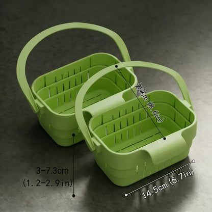 Foldable Kitchen Sink Strainer Basket for Quick Food Catching