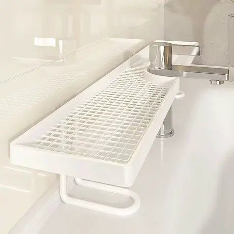 No-Drill Over-the-Faucet Storage Shelf for Instant Countertop Organization