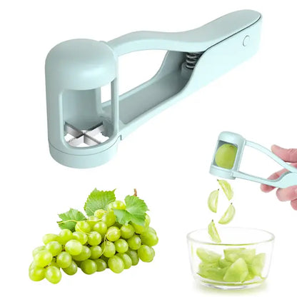1-Press Safety Grape & Tomato Quarter Slicer for Toddlers