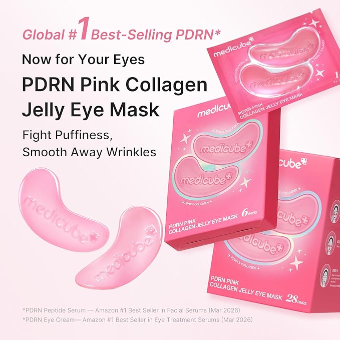 🎁 BUY 1 GET 1 FREE - PDRN Pink Collagen Jelly Hydrogel Eye Patch for Firm & Glowing Skin