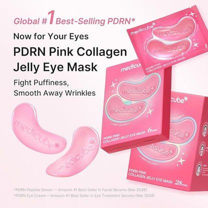 🎁 BUY 1 GET 1 FREE - PDRN Pink Collagen Jelly Hydrogel Eye Patch for Firm & Glowing Skin