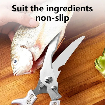 Heavy Duty Poultry Shears - Cuts Bones & Meat Effortlessly