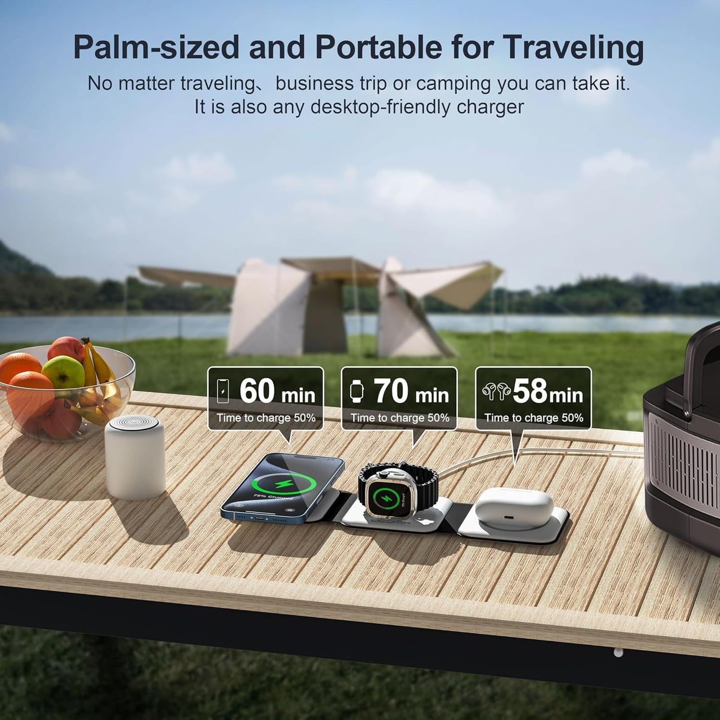 The Ultimate 3-in-1 Flat-Lay Wireless Charging Pad