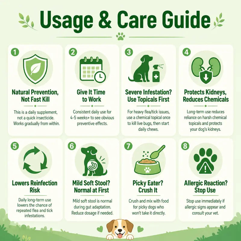 Natural Flea, Tick & Mosquito Defense Chews for Dogs