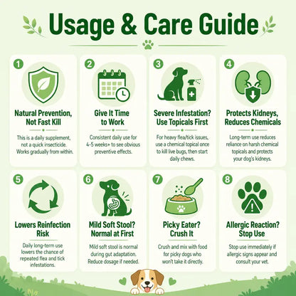 Natural Flea, Tick & Mosquito Defense Chews for Dogs