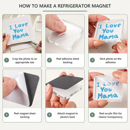 Turn Your Memories Into Crystal-Clear DIY Fridge Magnets Instantly