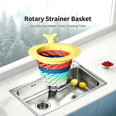 Expandable Rainbow Kitchen Sink Strainer – Catch Food Residue & Prevent Clogged Drains