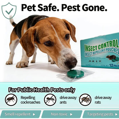 Natural Pest & Rodent Repellent Tablets – Keep Mice, Roaches & Insects Away