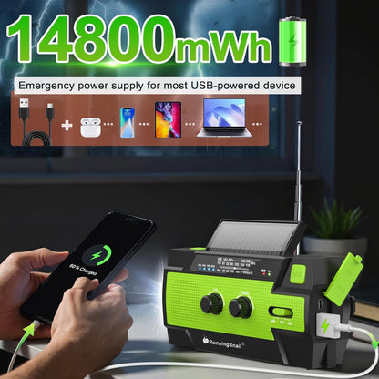 Never Lose Power: #1 Rated 4-in-1 Solar Emergency Radio