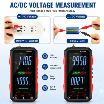 Smart Auto-Ranging Digital Multimeter – True RMS 6000 Counts