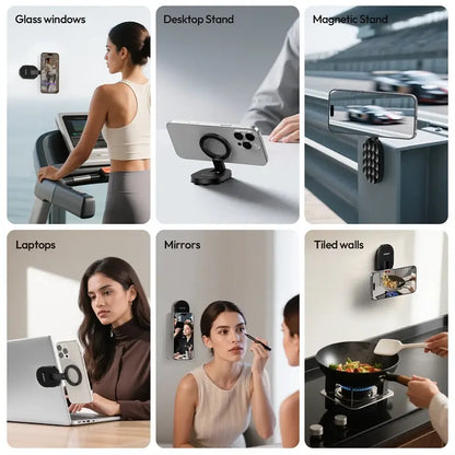 Ultra-Strong Vacuum Suction Magnetic Phone Mount for Everyday Hands-Free Viewing