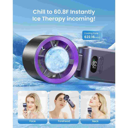 Portable Turbo Cooling Fan - 199-Speed Adjustable Airflow For Instant Personal Cooling Anywhere