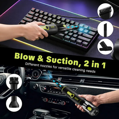 2-in-1 Cordless Handheld Vacuum & High-Pressure Air Duster