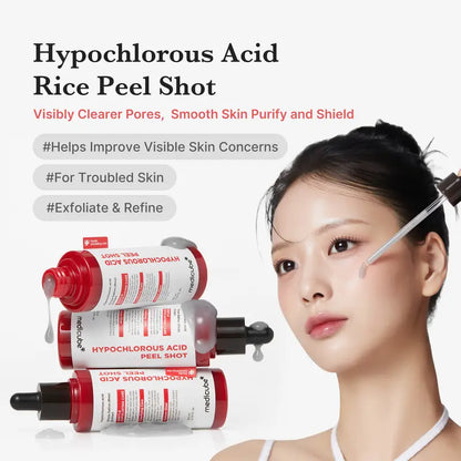 Hypochlorous Acid Rice Peel Serum For Clear Pores & Smooth Skin