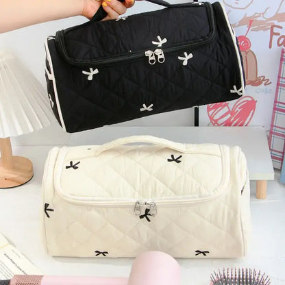 All-in-One Quilted Travel Case for Hair Tools & Cosmetics
