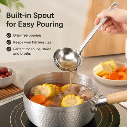 Instant Oil Separator Ladle: Clear Healthy Soup in Seconds