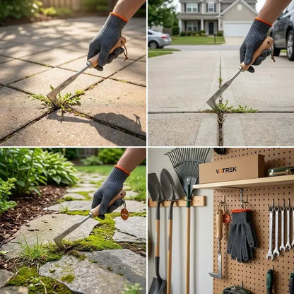 Stainless Steel Crevice Weeder Tool for Sidewalks & Pavers